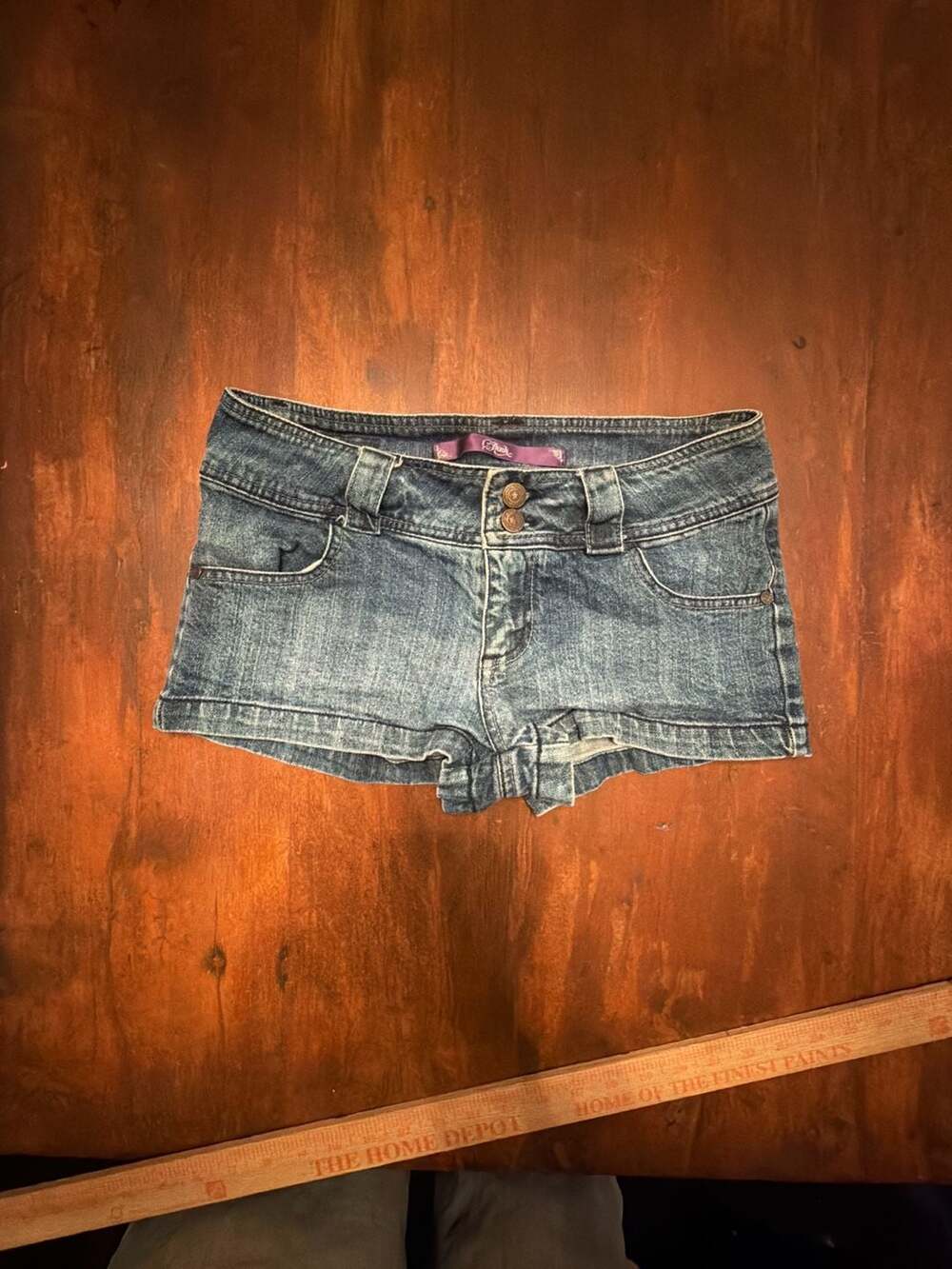 C Pink 
Pink Victoria's Secret Denim Jean Shorts Size 9